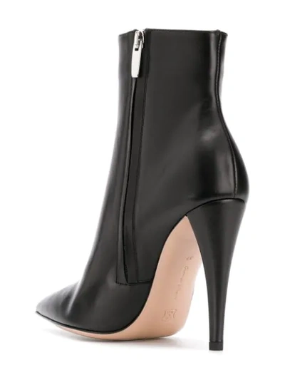 Shop Gianvito Rossi Pointed Ankle Boots In Black