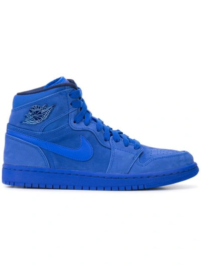 Shop Nike Air Jordan 1 Retro Hi In Blue
