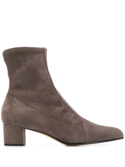 Shop Antonio Barbato Pointed Ankle Boots In Grey