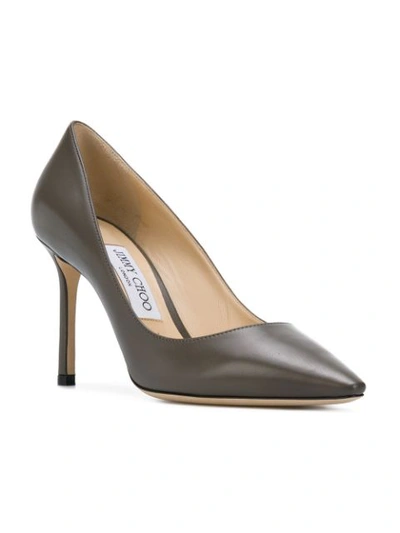 Jimmy Choo Romy 85 Pumps In Grey