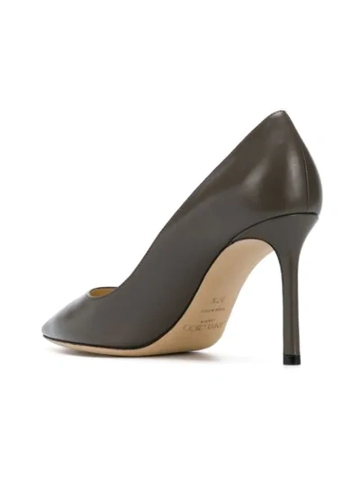 Shop Jimmy Choo Romy 85 Pumps In Grey