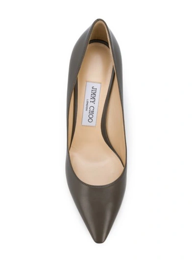 Shop Jimmy Choo Romy 85 Pumps In Grey