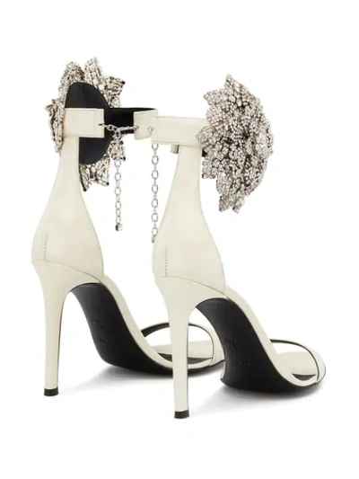 Shop Giuseppe Zanotti Crystal Embellished Pumps In Metallic