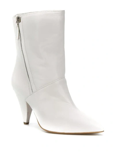 Shop The Seller Pointed Ankle Boots In White