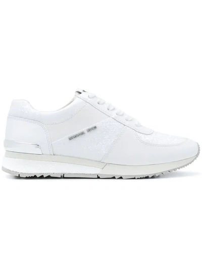 Shop Michael Michael Kors Allie Wrap Sneakers In White