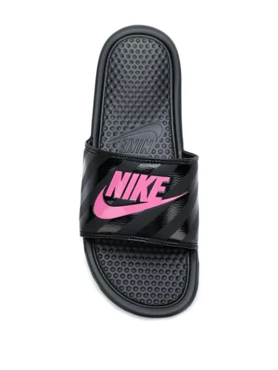 Shop Nike Benassi Jdi Pool Slides In Black