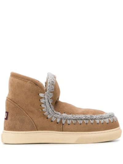 Shop Mou Eskimo Boots In Brown
