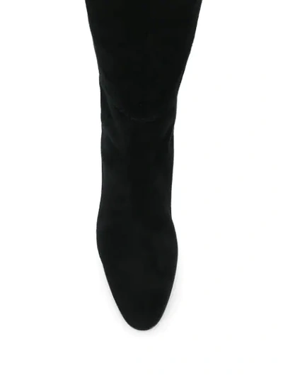 Shop Giuseppe Zanotti Animal Heel Boots In Black