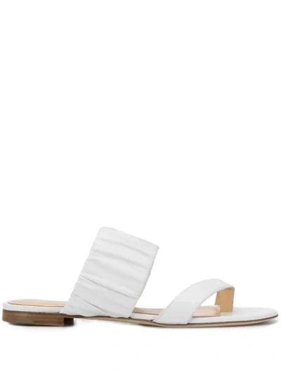 Shop Chloe Gosselin Emiliana Toe-post Sandals In White