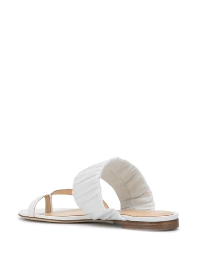 Shop Chloe Gosselin Emiliana Toe-post Sandals In White