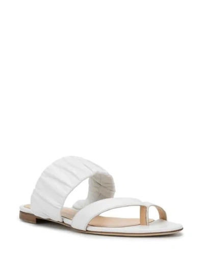 Shop Chloe Gosselin Emiliana Toe-post Sandals In White