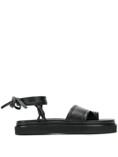 Shop 3.1 Phillip Lim / フィリップ リム Yasmine Ankle Wrap Platform Sandals In Black