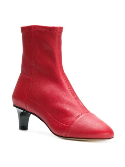 Shop Isabel Marant Daevel Boots In Red