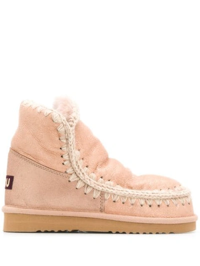 Shop Mou Dur Eskimo Boots In Pink