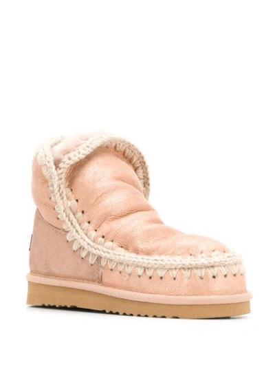 Shop Mou Dur Eskimo Boots In Pink