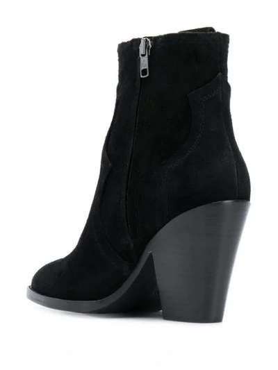 ASH ESQUIRE HEEL ANKLE BOOTS - 黑色