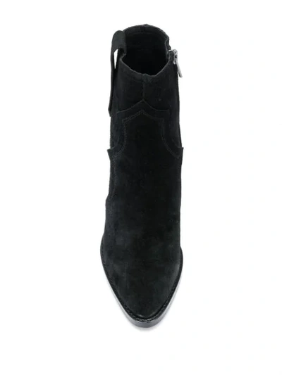 Shop Ash Esquire Heel Ankle Boots In Black