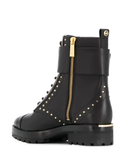 Shop Michael Michael Kors Studded Ankle Boots In Black