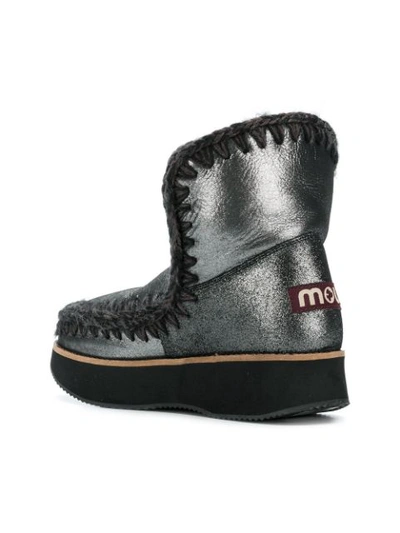 Shop Mou Running Eskimo Boots  In Grey