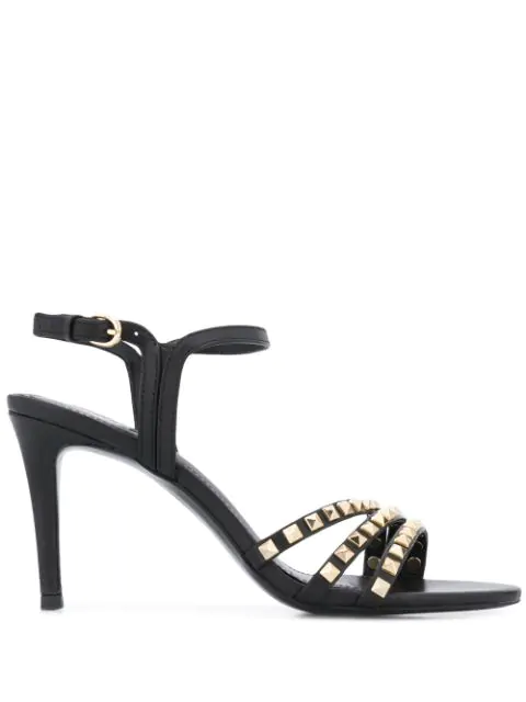 Ash Stud Embellished Sandals In Black | ModeSens Shop Ash Footwear For Studded Black Leather Amazing Sandals