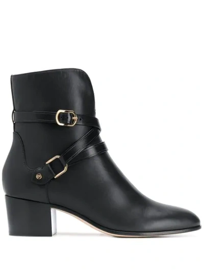 Shop Jimmy Choo Harker 45mm Boots In Black