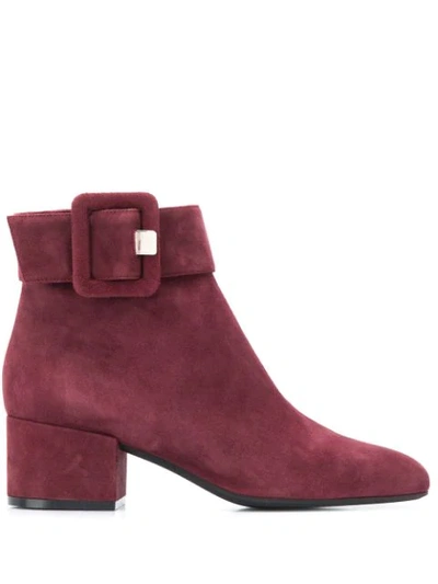 BUCKLED ANKLE BOOTS