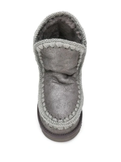 Shop Mou Eskimo 18 Boots In Silver