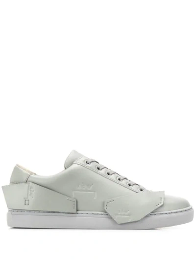 Shop A-cold-wall* Multi-panel Low-top Sneakers In Grey