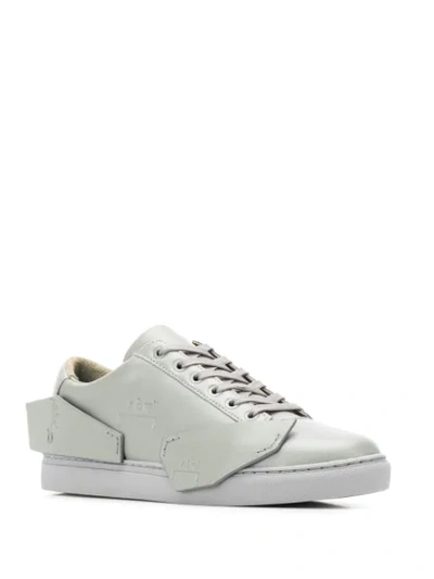 Shop A-cold-wall* Multi-panel Low-top Sneakers In Grey