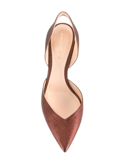 Shop Nicholas Kirkwood Polly Slingback Pumps - Brown