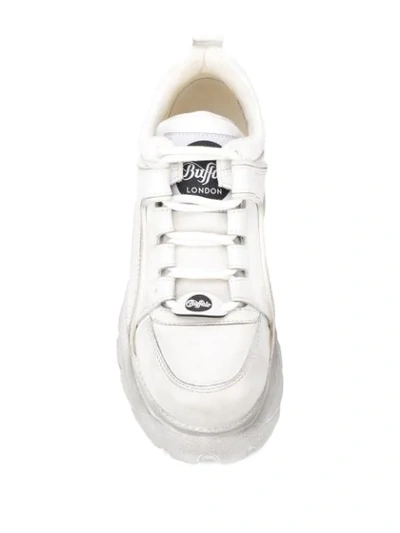 Shop Buffalo Chunky Platform Sneakers In White Dirty