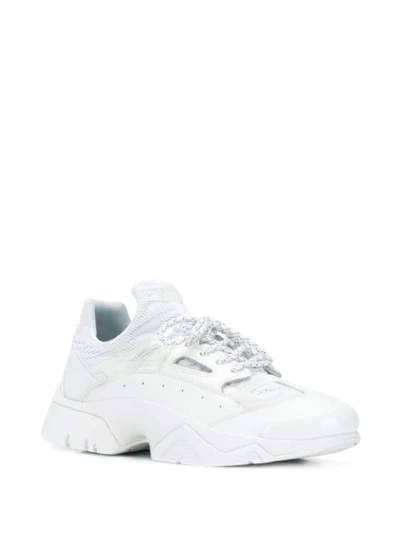 Shop Kenzo Sonic Chunky Sneakers In White