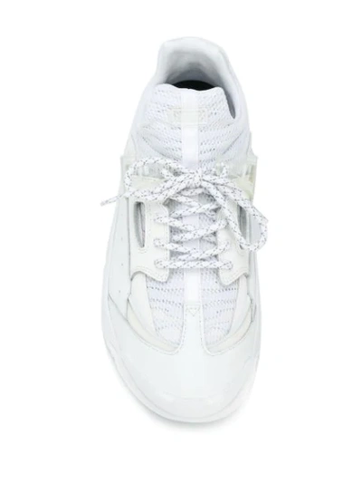 Shop Kenzo Sonic Chunky Sneakers In White