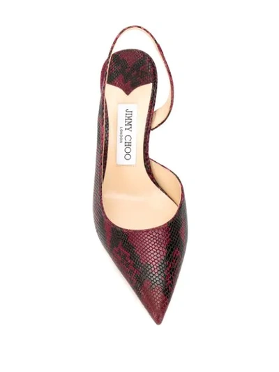 Shop Jimmy Choo Fetto 65mm Pumps In Red