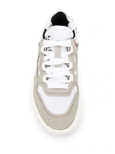 ACNE STUDIOS MULTI-LAYERED SNEAKERS - 白色