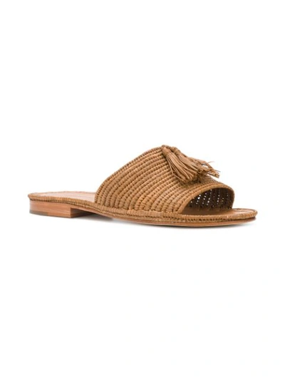 woven tassel slides