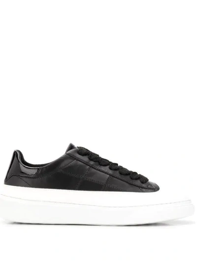 Shop Hogan Low Top Platform Sneakers In Black