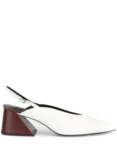 Shop Yuul Yie Wedge-pumps In White / Brown