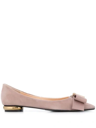 Shop Anna Baiguera Ballerina Shoes In 21253 Natural