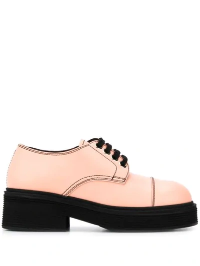 Shop Marni Lace-up Shoes In Pink