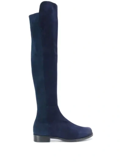 Shop Stuart Weitzman Knee Length Boots In Blue