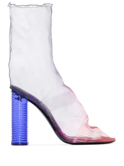 Shop Nicholas Kirkwood Darcy Plexi Ankle Boots In Multicolour