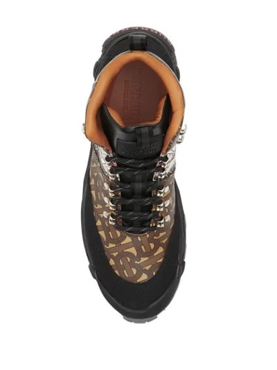 Shop Burberry Tor Hiking Boots In Brown