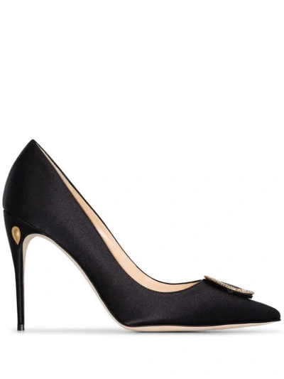 Shop Jennifer Chamandi Lorenzo 105mm Pumps In Black