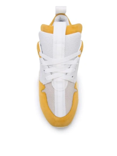 Shop Ben Taverniti Unravel Project Oversized Sole Sneakers In Yellow