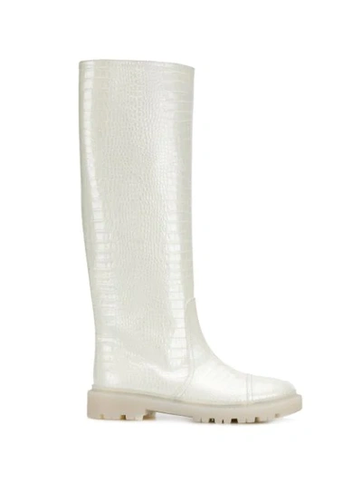 Casadei top white boots