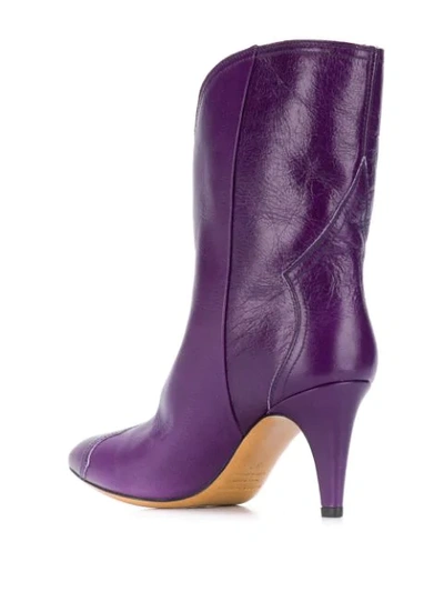 Shop Isabel Marant Saloon Boots In Purple
