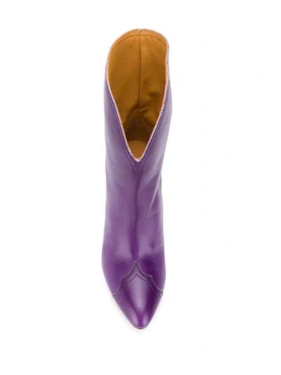 Shop Isabel Marant Saloon Boots In Purple