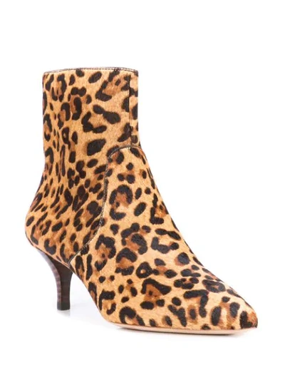 Shop Loeffler Randall Kassidy Leopard Boots In Brown