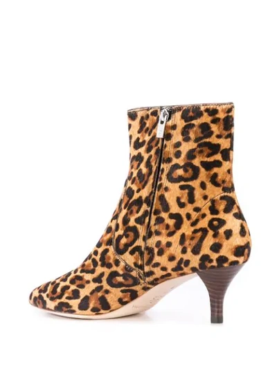 Shop Loeffler Randall Kassidy Leopard Boots In Brown